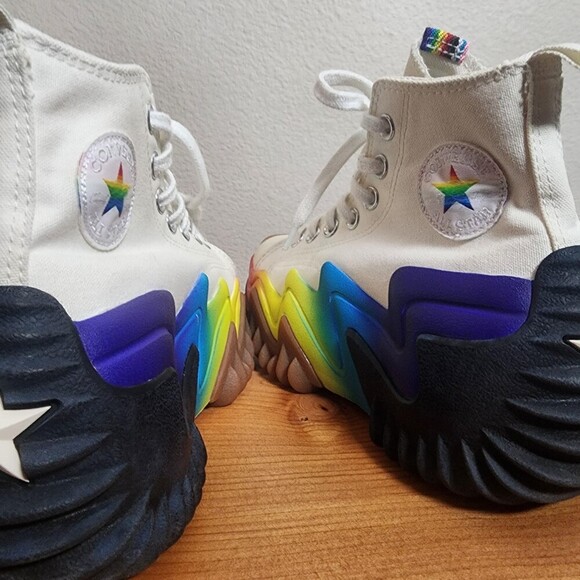 Converse Run Star Motion Pride Shoes Womens Size 5.5 Multicolor High Top A02262C main image 15
